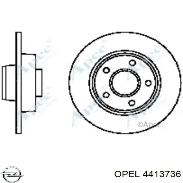 Disco de freno trasero Renault Trafic 2 FL