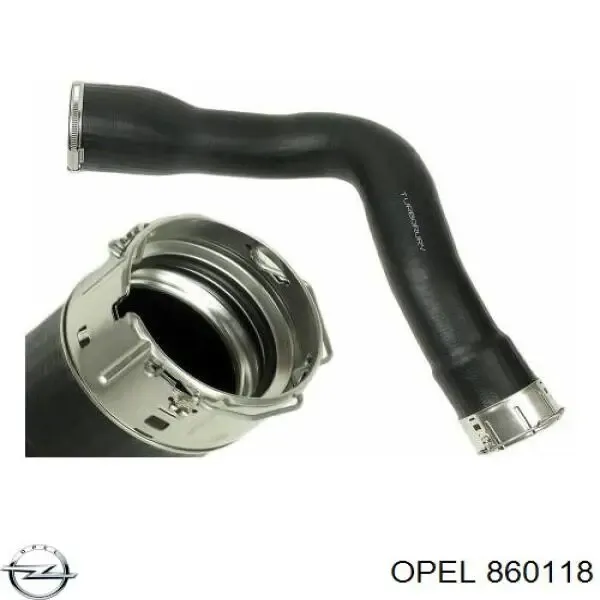 Tubo flexible de aire de sobrealimentación izquierdo 860118 Opel