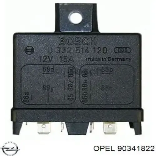 Relé de bujía de precalentamiento Opel Vectra 86, 87