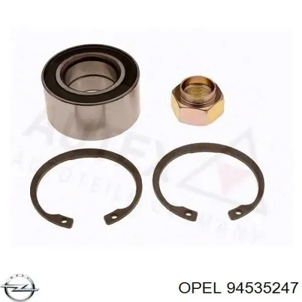 Cojinete de rueda delantero 94535247 Opel
