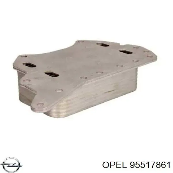 Radiador de aceite debajo del filtro 95517861 Opel