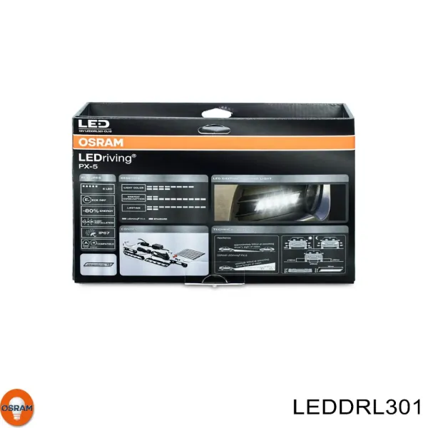 Juego de faros tuning, 2 piezas LEDDRL301 Osram
