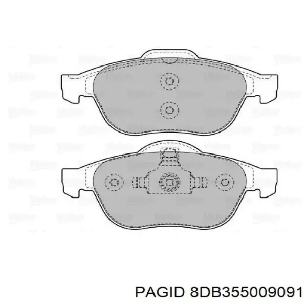 Pastillas de freno delanteras Renault Laguna 2 BG0, BG1