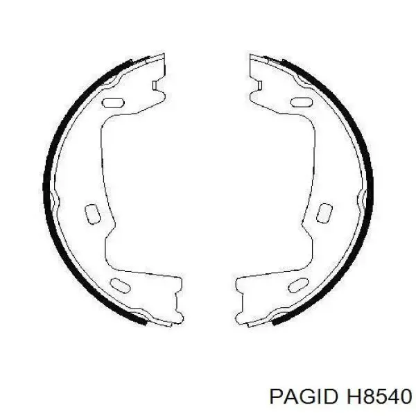 Juego de zapatas de frenos, freno de estacionamiento Opel Astra 51, 52, F35, M35