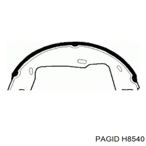 Juego de zapatas de frenos, freno de estacionamiento Opel Astra 51, 52, F35, M35