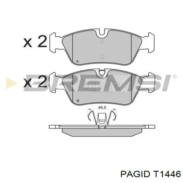 Pastillas de freno delanteras BMW 1 E81, E87