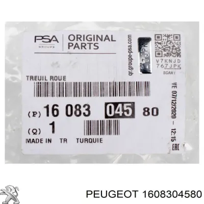 Soporte de rueda de repuesto PEUGEOT 1608304580