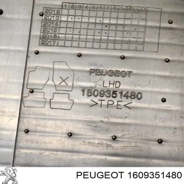 Alfombrillas 1609351480 Peugeot/Citroen