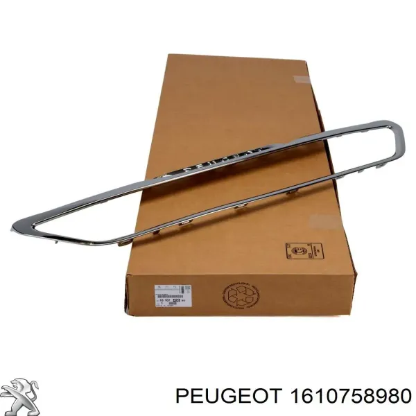 Rejilla izquierda del parachoques delantero 1610758980 Peugeot/Citroen