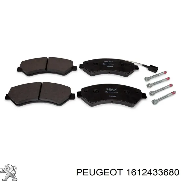 Pastillas de freno 1612433680 Peugeot/Citroen