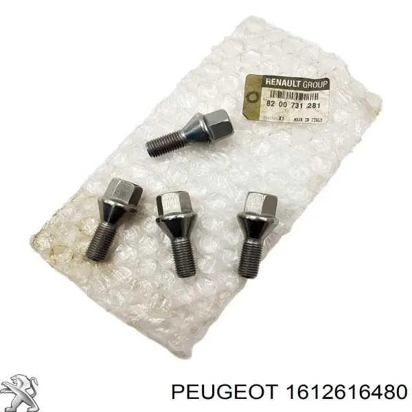 Tornillo de rueda 1612616480 Peugeot/Citroen