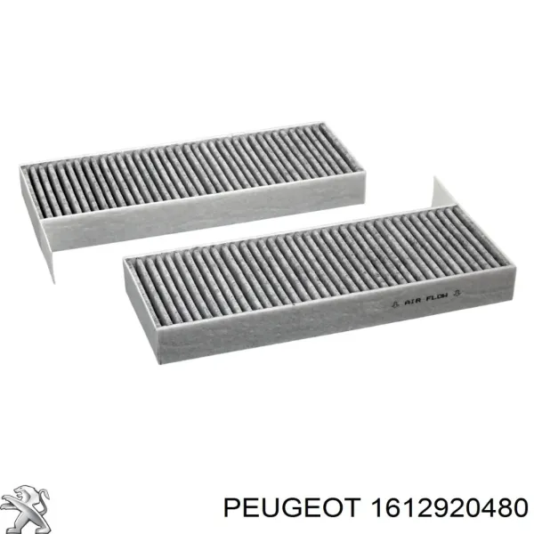 Filtro de habitáculo 1612920480 Peugeot/Citroen