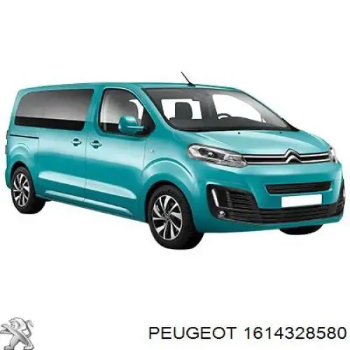 Parachoques trasero 1614328580 Peugeot/Citroen