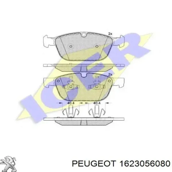 Pastillas de freno 1623056080 Peugeot/Citroen