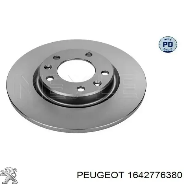 Disco de freno trasero 1642776380 Peugeot/Citroen