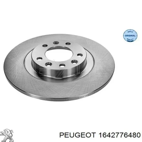 Disco de freno trasero 1642776480 Peugeot/Citroen