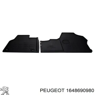 Juego de alfombrillas delanteras, 2 piezas PEUGEOT 1648690980