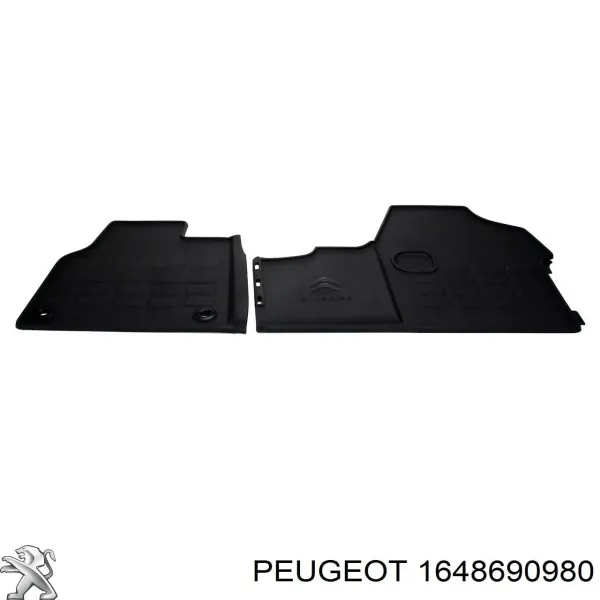 Juego de alfombrillas delanteras, 2 piezas 1648690980 Peugeot/Citroen