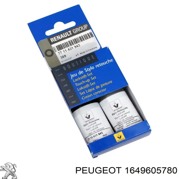 Lápiz de retoque 1649605780 Peugeot/Citroen