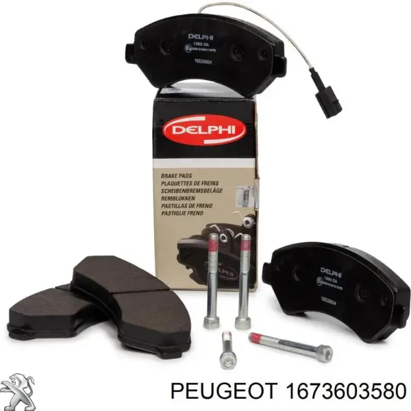 Pastillas de freno 1673603580 Peugeot/Citroen