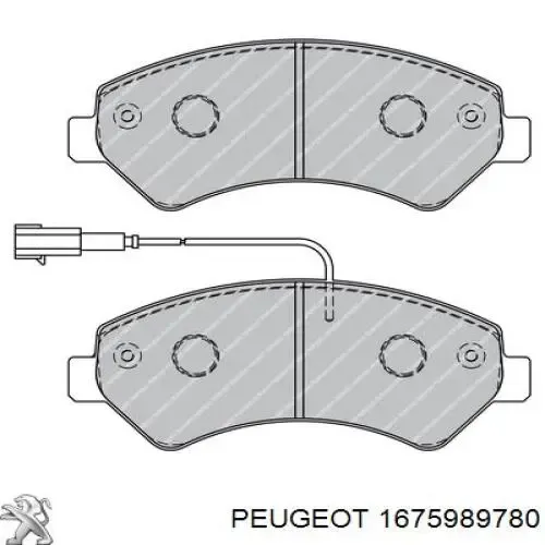 Pastillas de freno 1675989780 Peugeot/Citroen