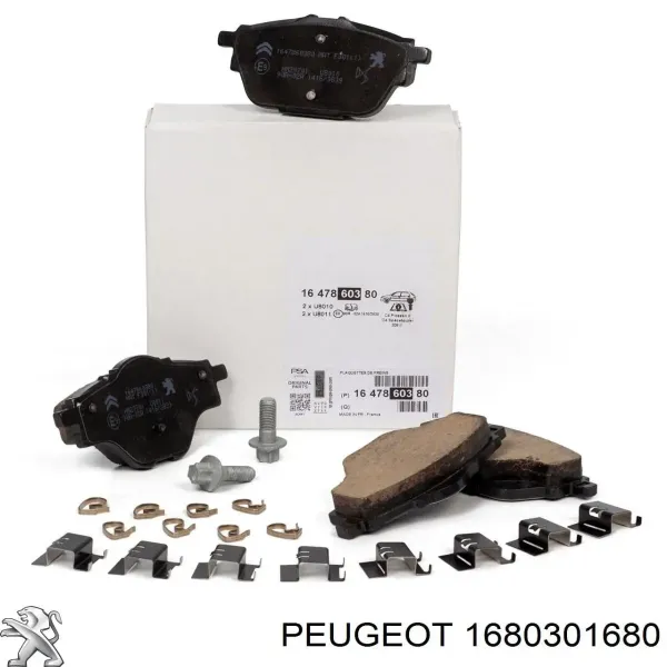 Pastillas de freno traseras 1680301680 Peugeot/Citroen