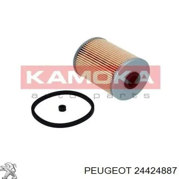 Caja del filtro de combustible 24424887 Peugeot/Citroen