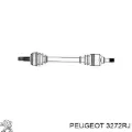 Semieje delantero izquierdo Citroen C8 EA, EB