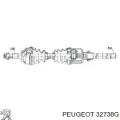 Semieje delantero derecho Citroen C5 DC
