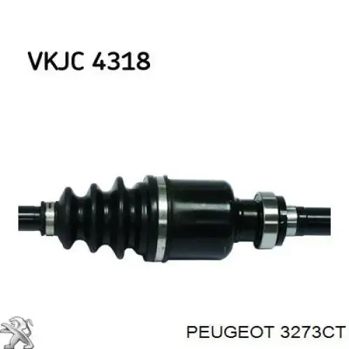 Árbol de transmisión delantero derecho 3273CT Peugeot/Citroen