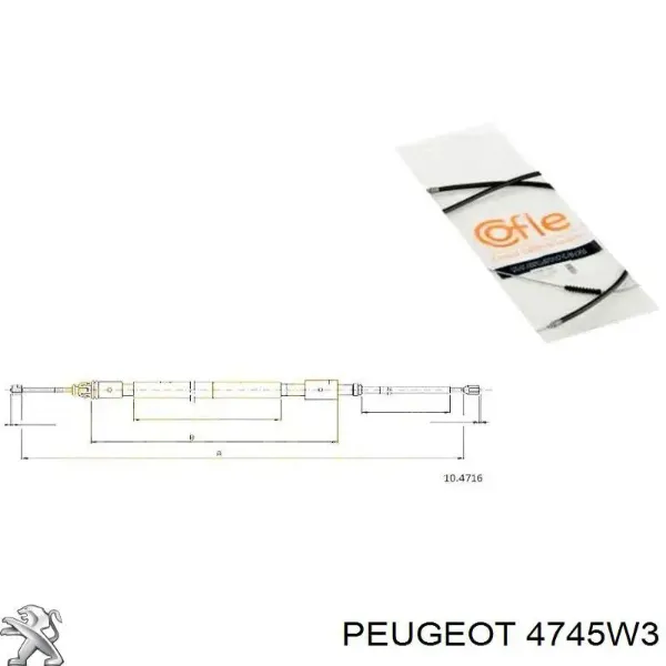 Cable de freno de mano trasero derecho/izquierdo 2001406 Beca Cables