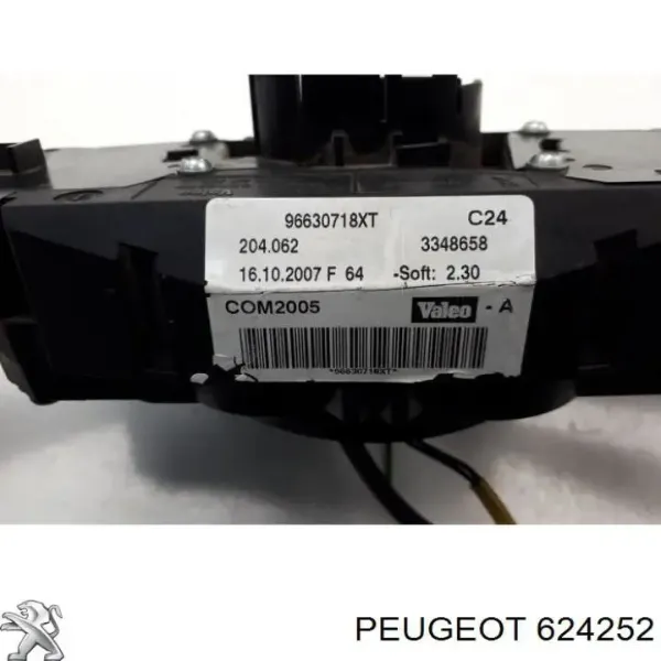 Interruptor de la columna de dirección completo Peugeot 207 
