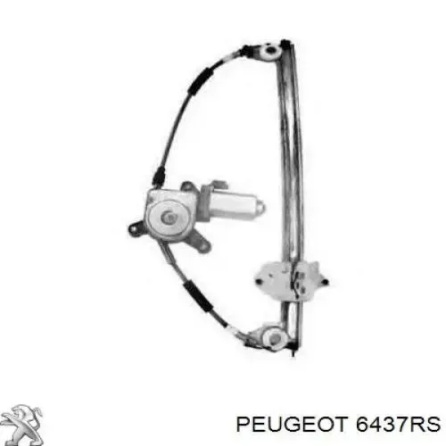 6437RS Peugeot/Citroen Mecanismo levanta, puerta delantera derecha