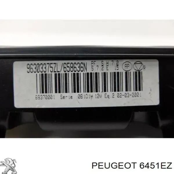 Unidad de control de la ventilación para Peugeot 406  8E, F