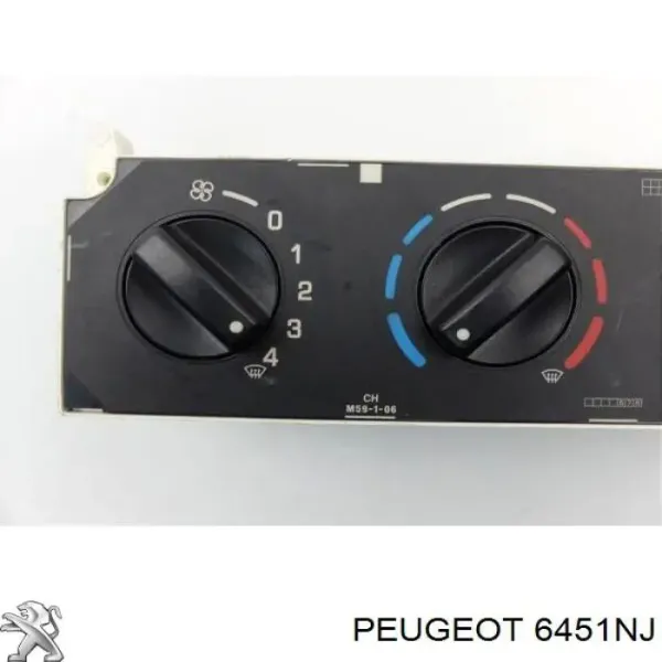 Elemento de control aire acondicionado Peugeot Partner I