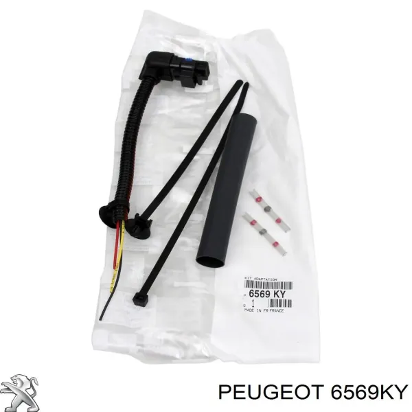 Conector del sensor de presión de gases de escape 6569KY Peugeot/Citroen