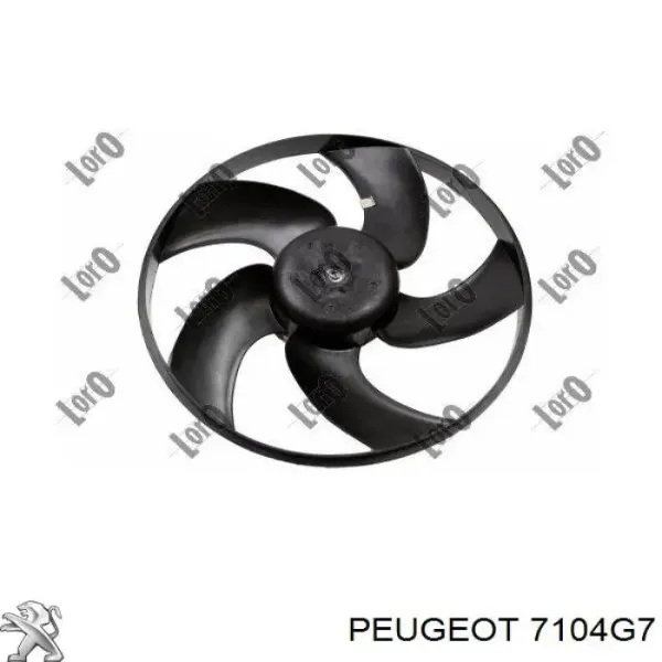 7104G7 Peugeot/Citroen Soporte de radiador completo (panel de montaje para foco)
