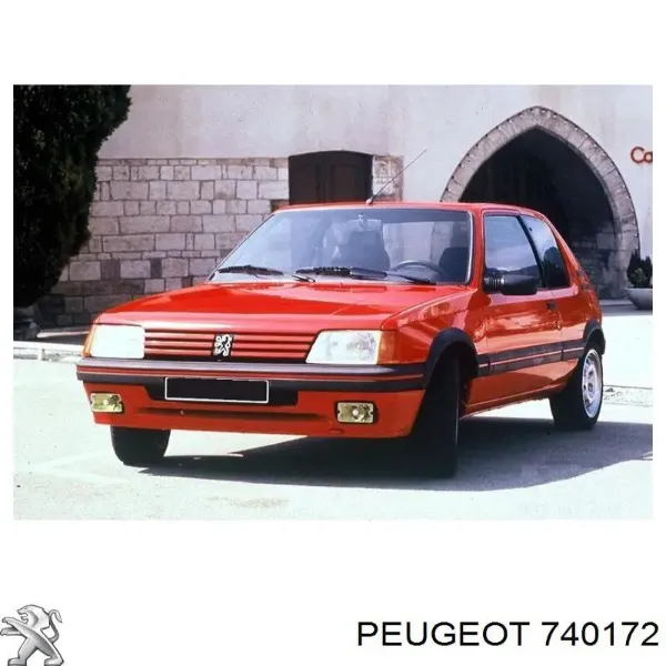 Paragolpes 740172 Peugeot/Citroen