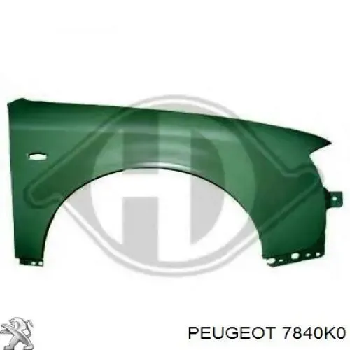 Aleta delantera izquierda Peugeot/Citroen 7840K0 precio, desde