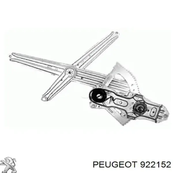 Mecanismo de elevalunas delantero izquierdo 922152 Peugeot/Citroen