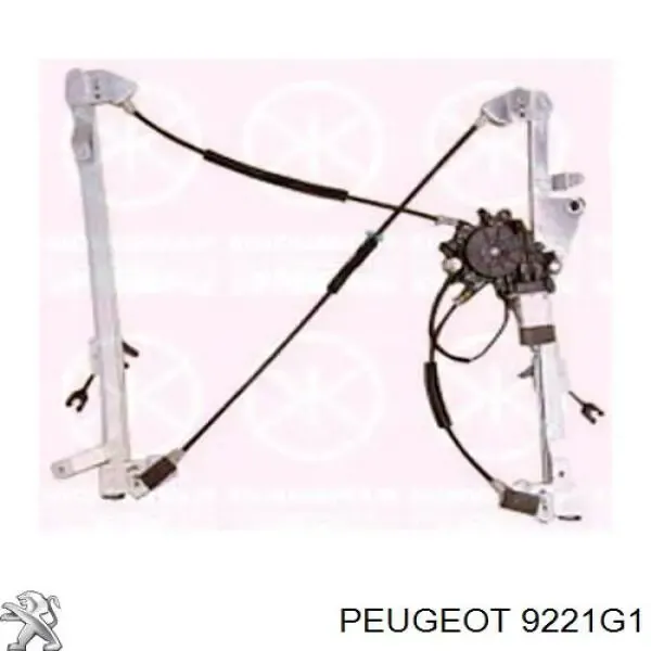 Mecanismo de elevalunas delantero derecha 9221G1 Peugeot/Citroen