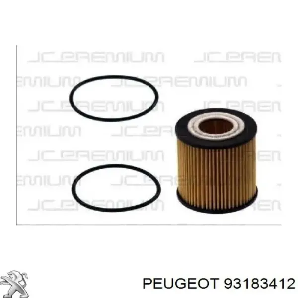 Filtro de aceite 93183412 Peugeot/Citroen