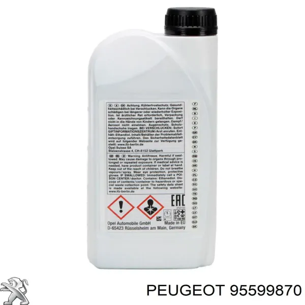 Liquido refrigerante 95599870 Peugeot/Citroen