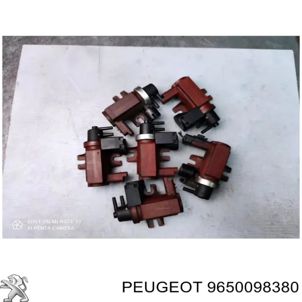 Válvula de solenoide de control de mariposa EGR 9650098380 Peugeot/Citroen