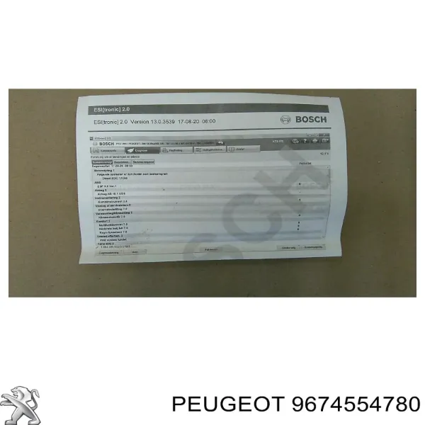 Tubo de admisión del silenciador de escape delantero 9674554780 Peugeot/Citroen