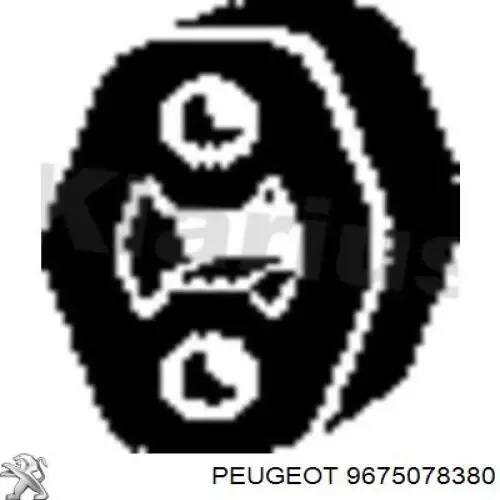 Soporte escape 9675078380 Peugeot/Citroen