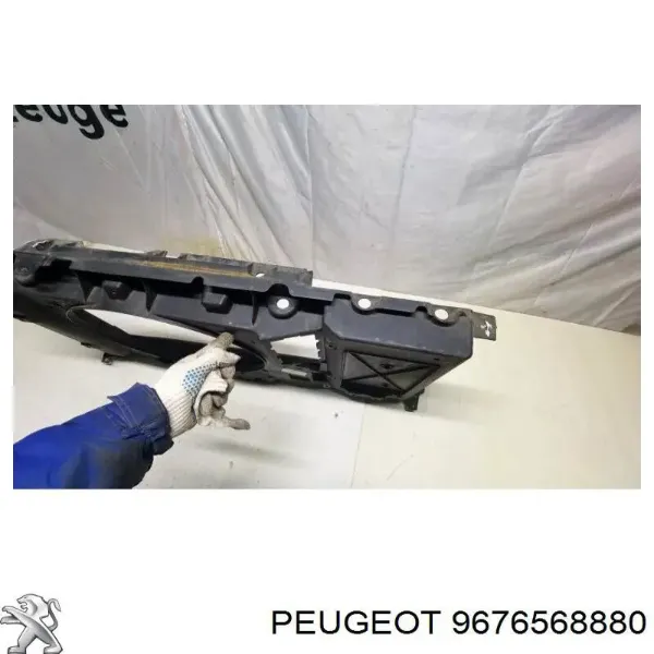 9676568880 Peugeot/Citroen Soporte de radiador completo (panel de montaje para foco)