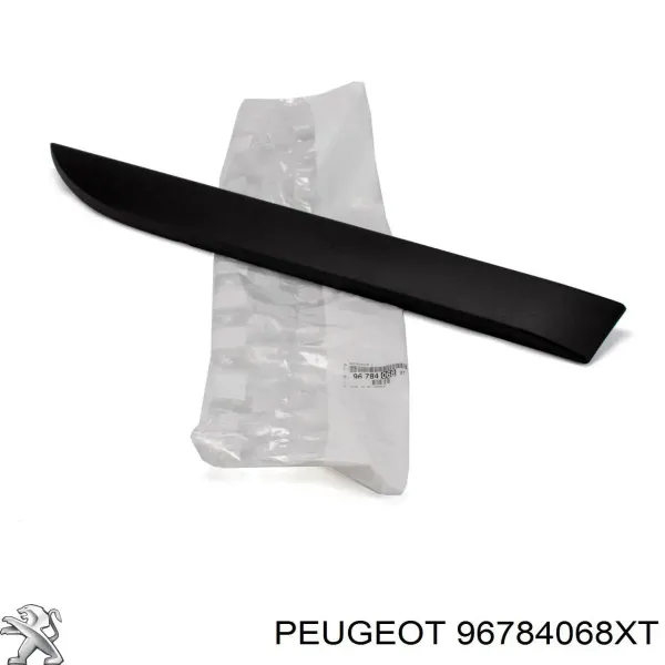 Moldura de puerta trasera derecha 96784068XT Peugeot/Citroen