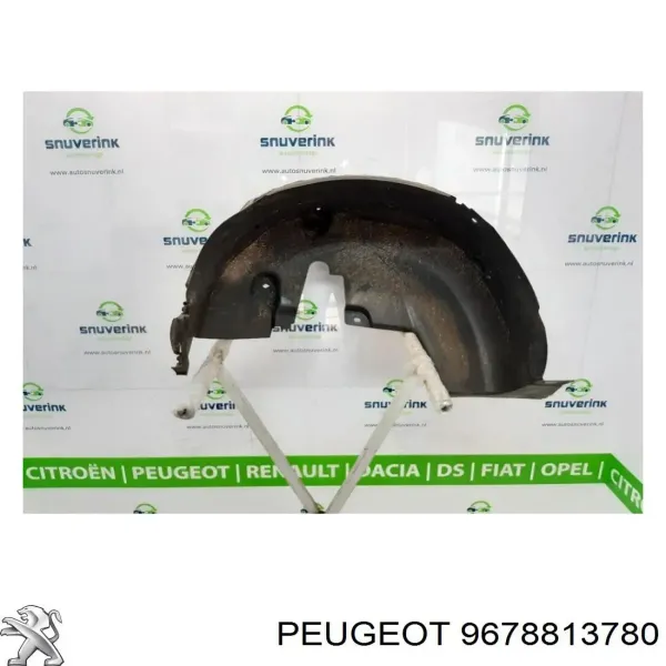Guardabarros interior izquierdo trasero 9678813780 Peugeot/Citroen