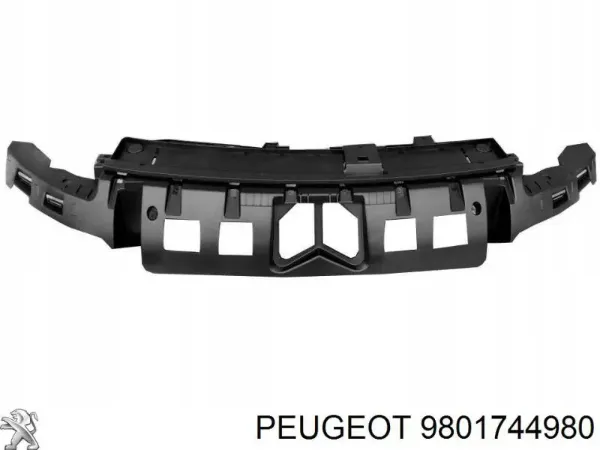 Soporte central del parachoques delantero 9801744980 Peugeot/Citroen